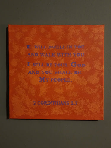 2 Corinthians 5.7 Original 12x12 Painting